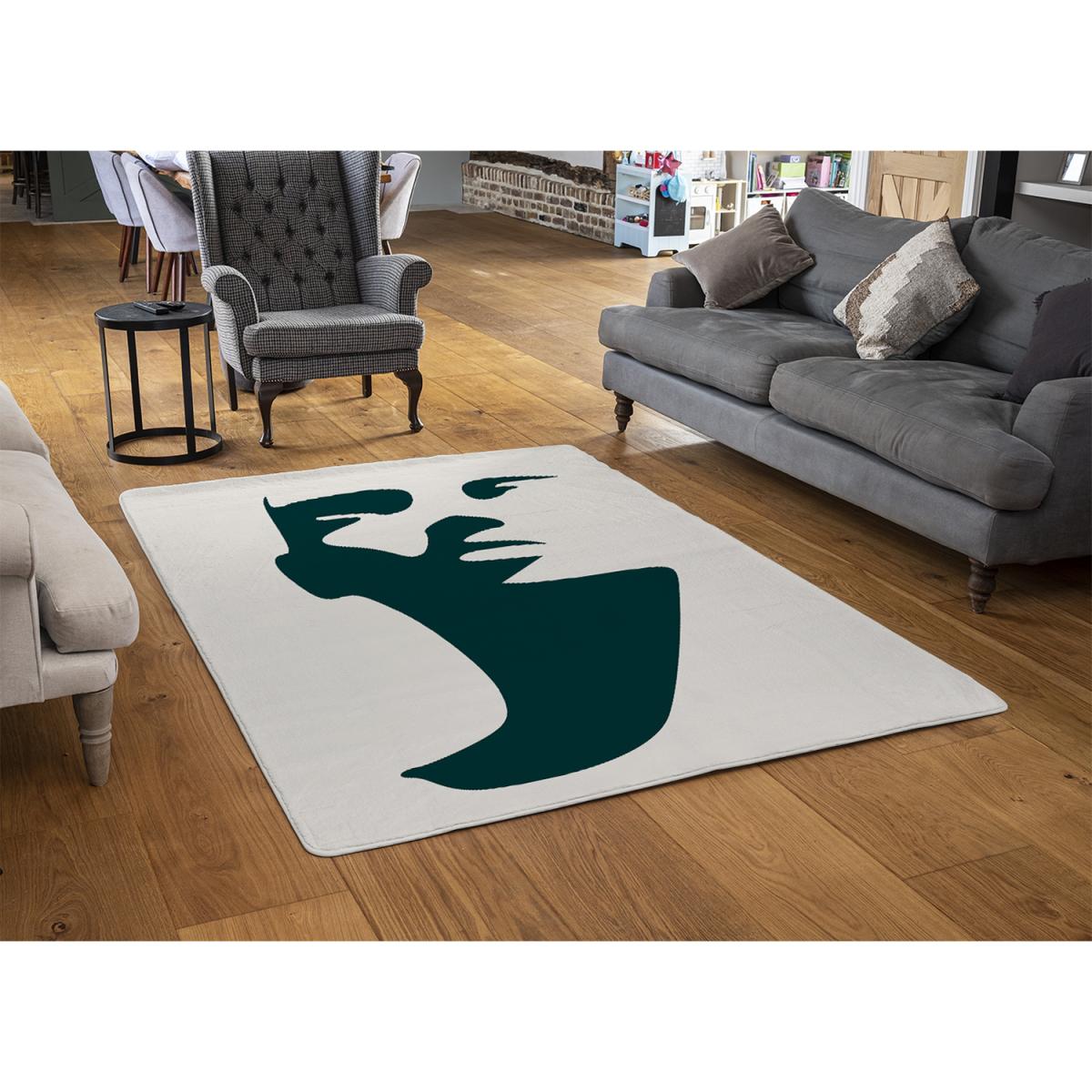 Elegant Silhouette Designer Rug - Yellow / 200cm – image 2