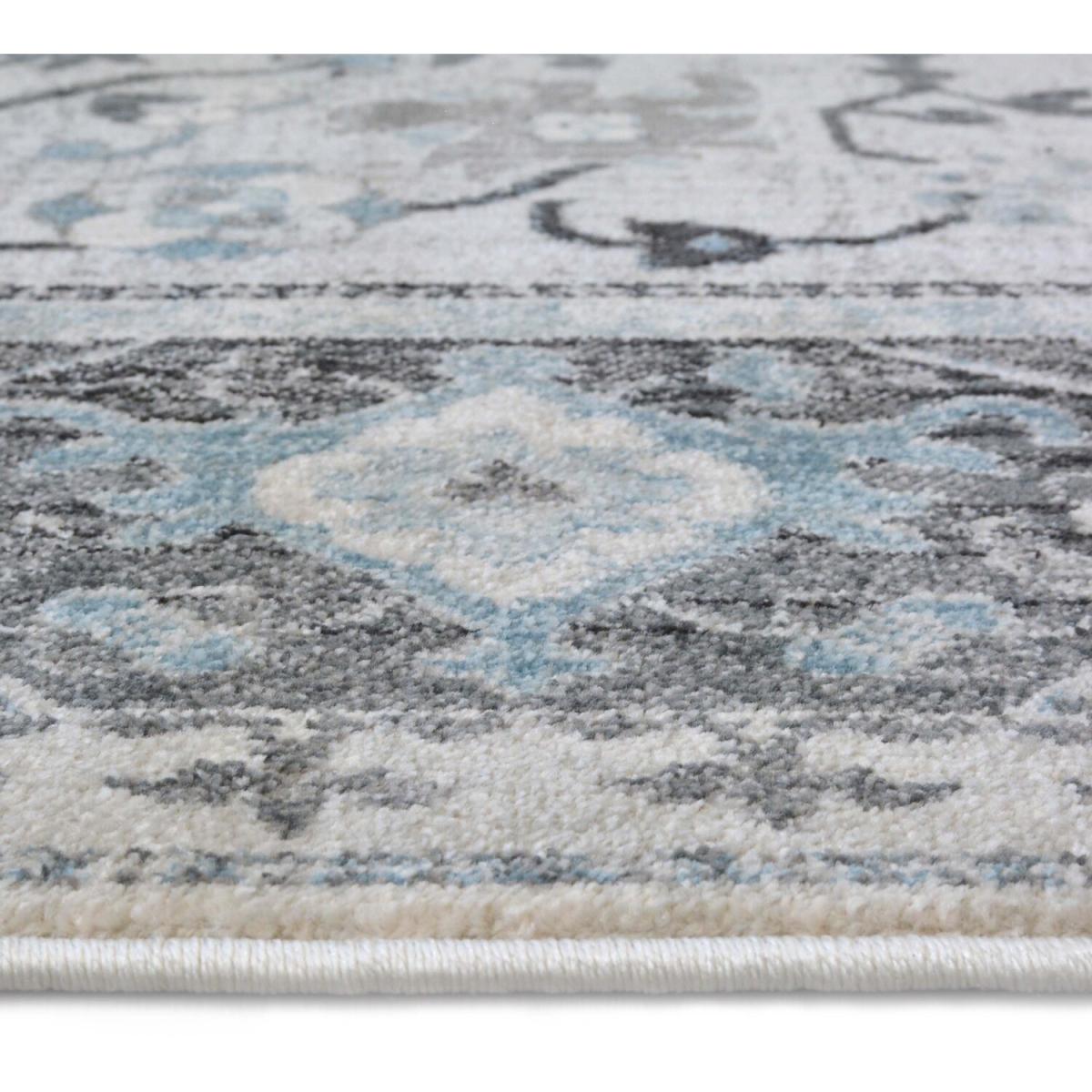Grey Traditional Living Room Rug - Tardan - Grey / 150cm – image 3