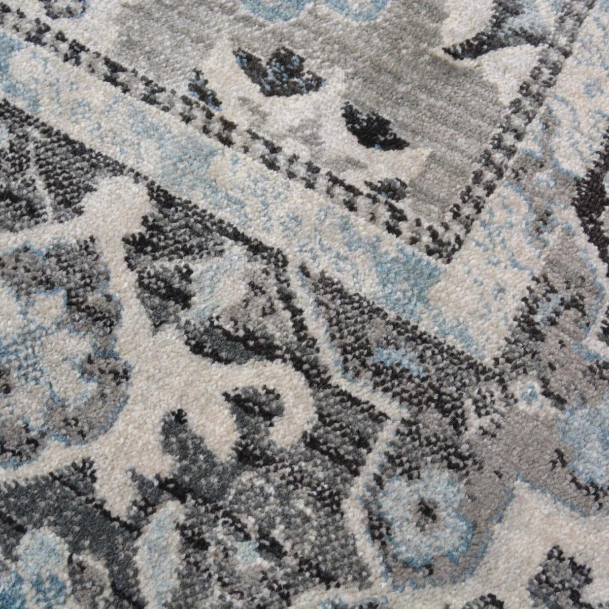 Grey Traditional Living Room Rug - Tardan - Grey / 150cm – image 4
