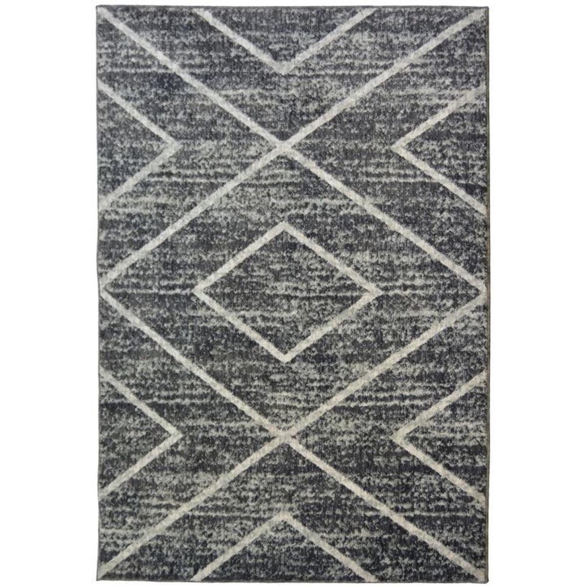 Charcoal Scandi Geometric Eco Friendly Area Rug - Neptune - Grey / 180cm – image 4