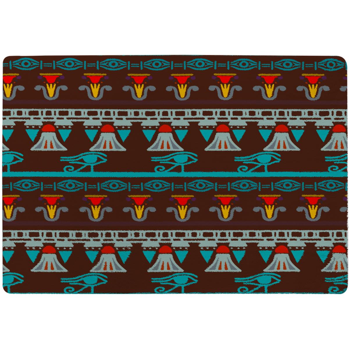 Ethnic Silhouettes Designer Rug - Brown / 110cm – image 2