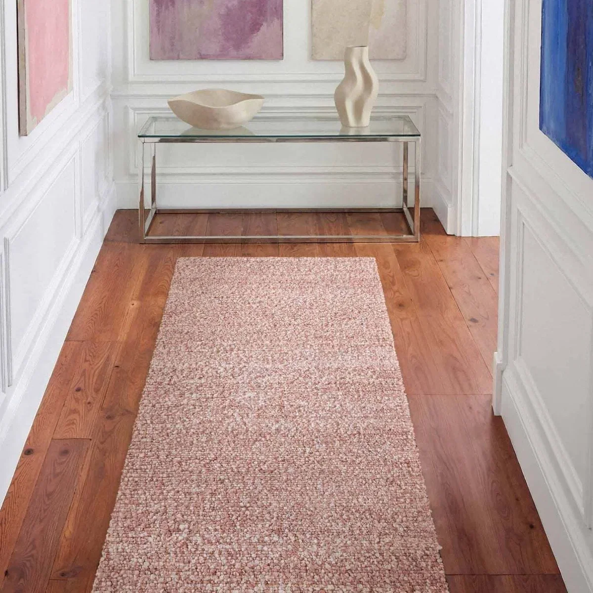Ted Baker Portobello Soft Short Pile Runner Rug - Rust Pink - Pink / 200.0cm – image 12