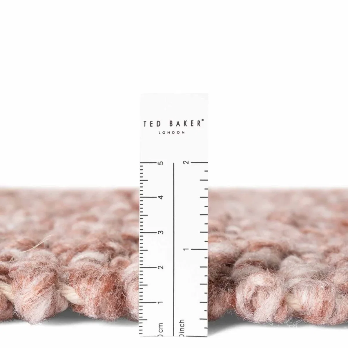 Ted Baker Portobello Soft Short Pile Runner Rug - Rust Pink - Pink / 200.0cm – image 5