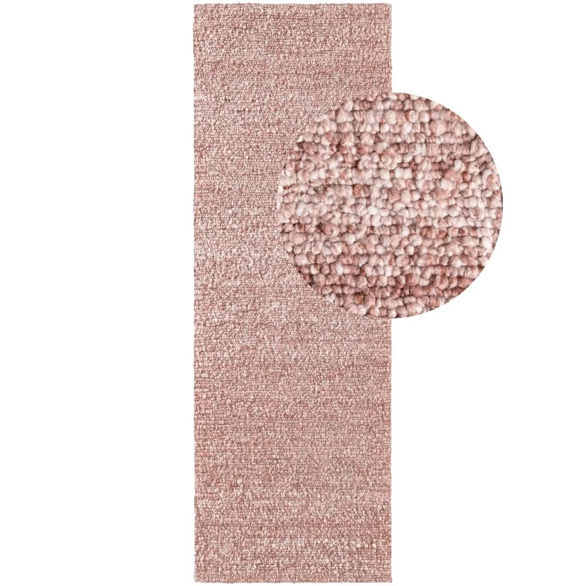Ted Baker Portobello Soft Short Pile Runner Rug - Rust Pink - Pink / 200.0cm – image 9