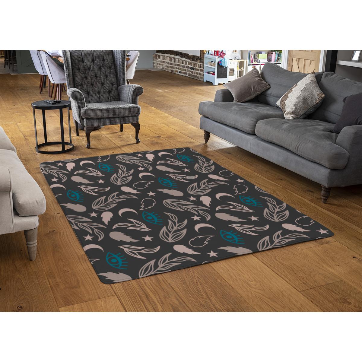 Floral Magic Eyes Rug - Brown / 230cm – image 3