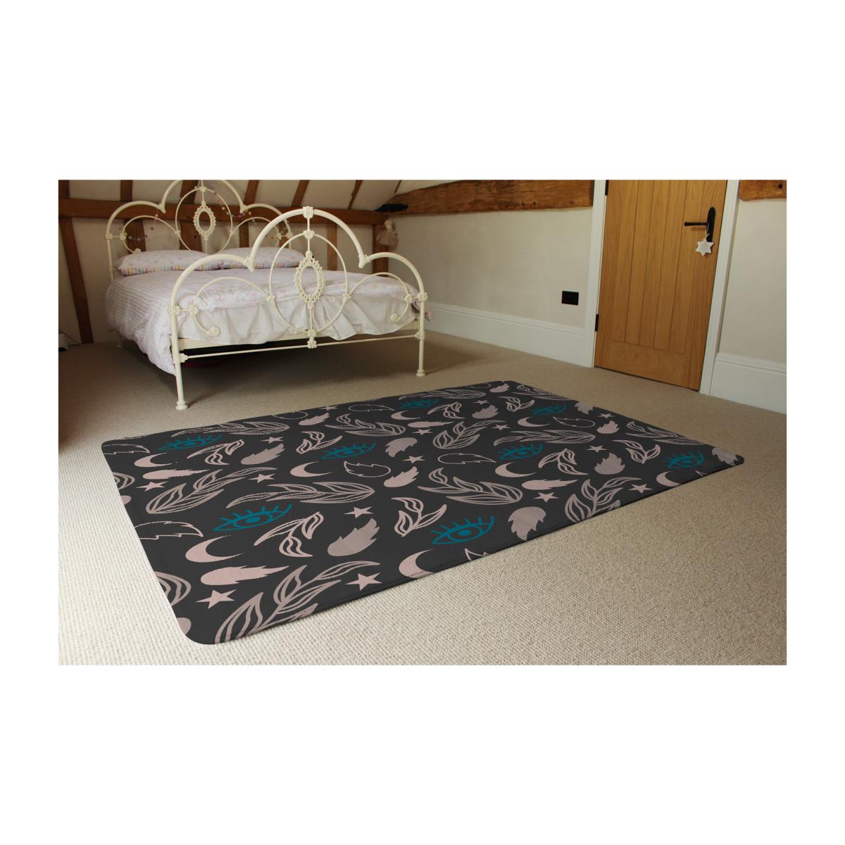 Floral Magic Eyes Rug - Brown / 230cm – image 1