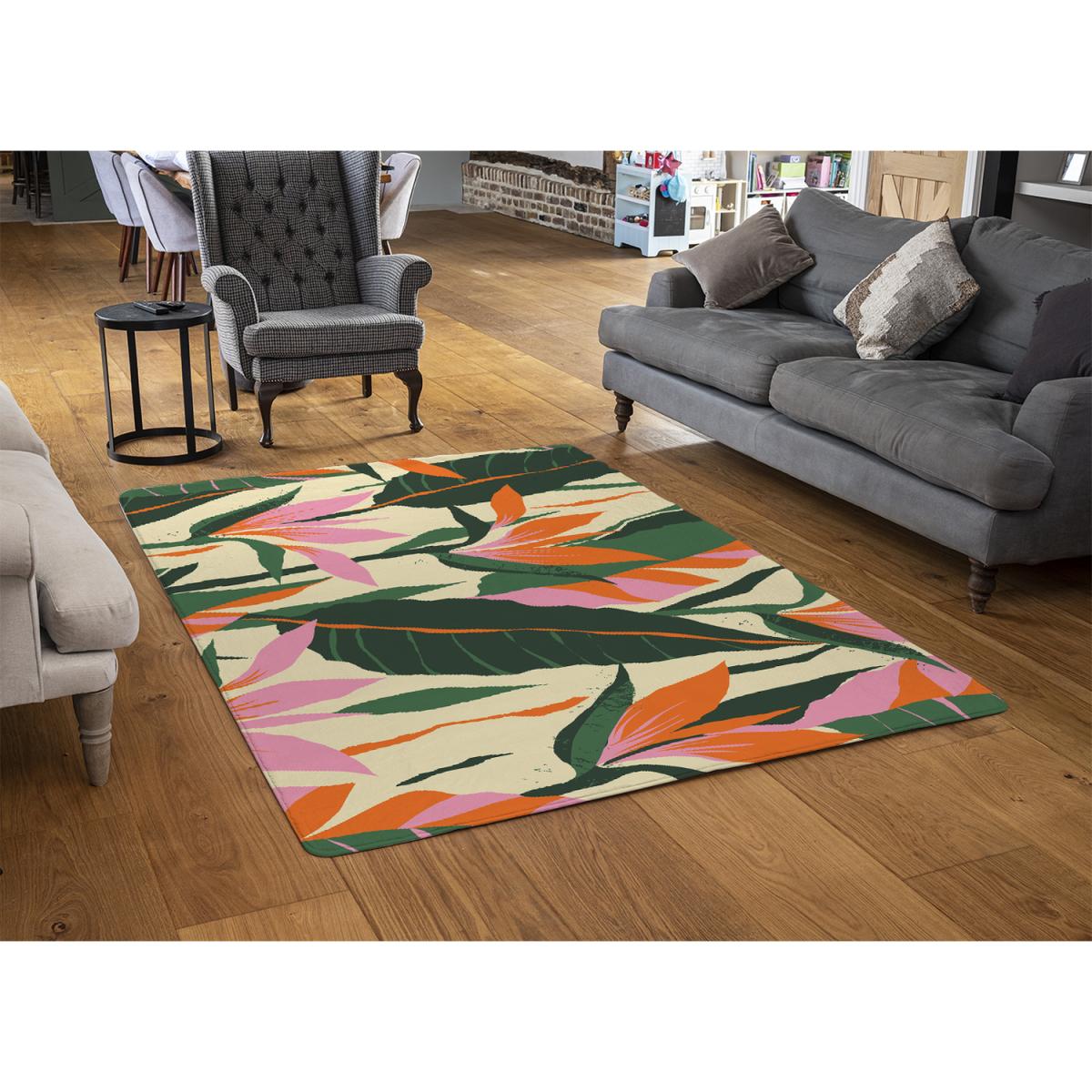 Jungle Plants Designer Rug - Green / 200cm – image 2