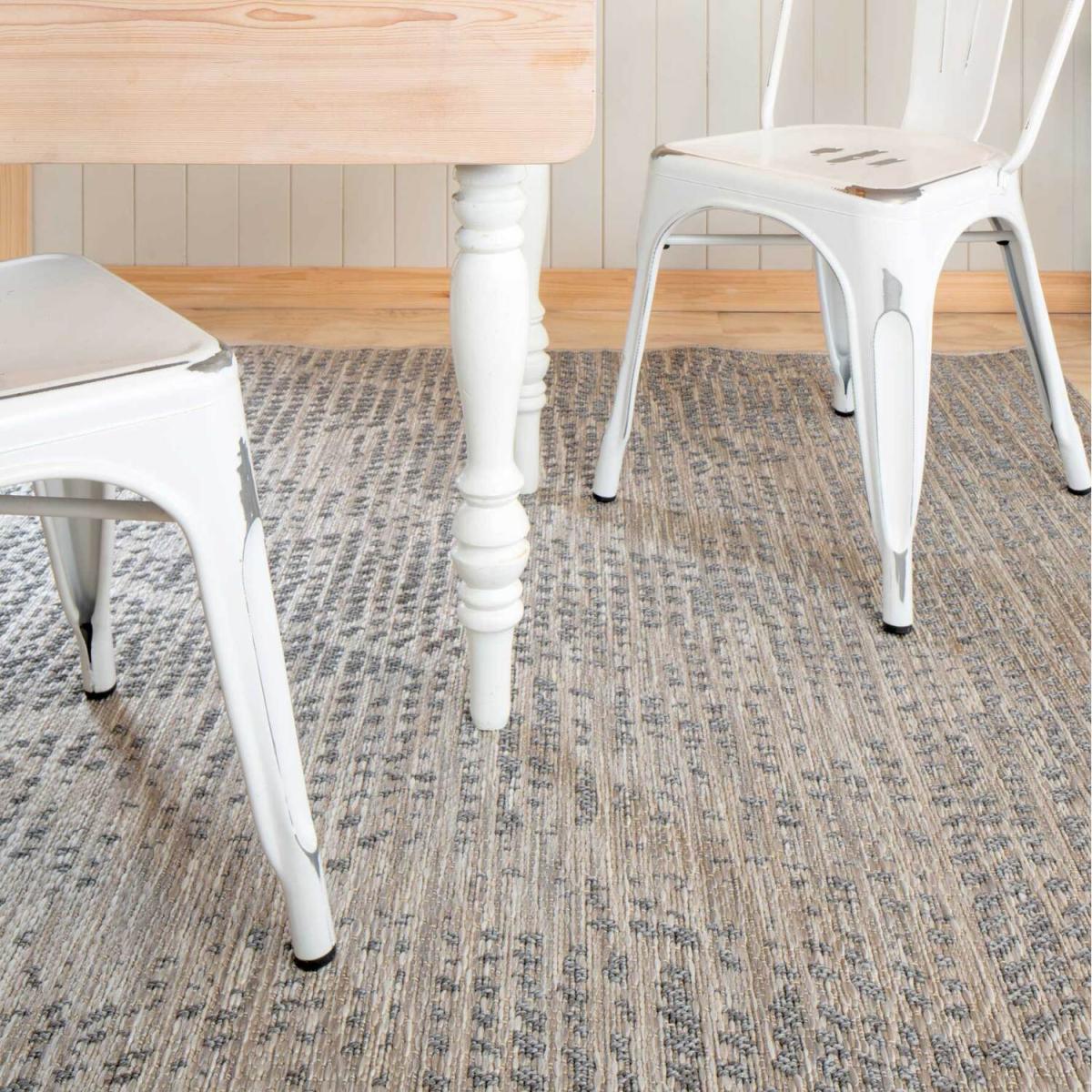 Greige Diamond Textured Flatweave Indoor Outdoor Weatherproof Rug - Greige / 170 x 120cm – image 4