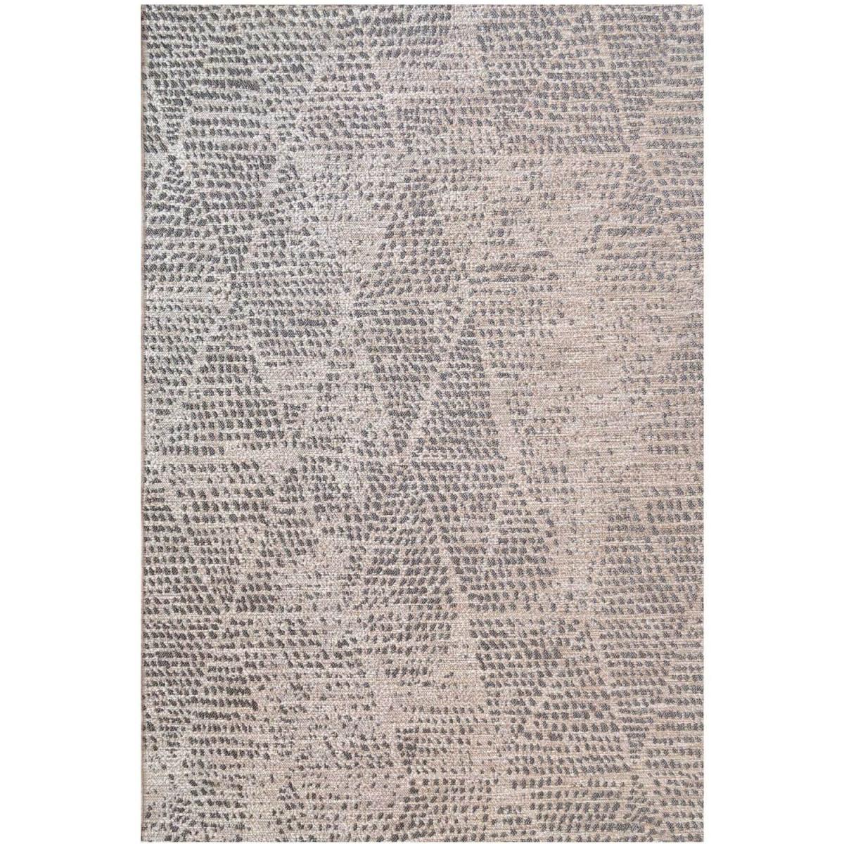 Greige Diamond Textured Flatweave Indoor Outdoor Weatherproof Rug - Greige / 170 x 120cm – image 6