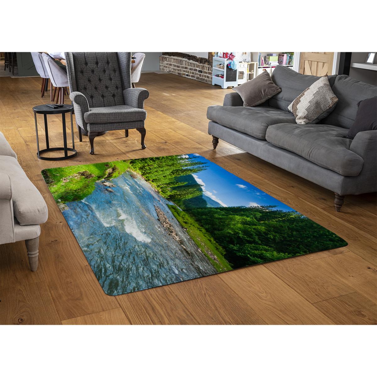 Beautiful Scenery Designer Rug - Blue / 150cm – image 2