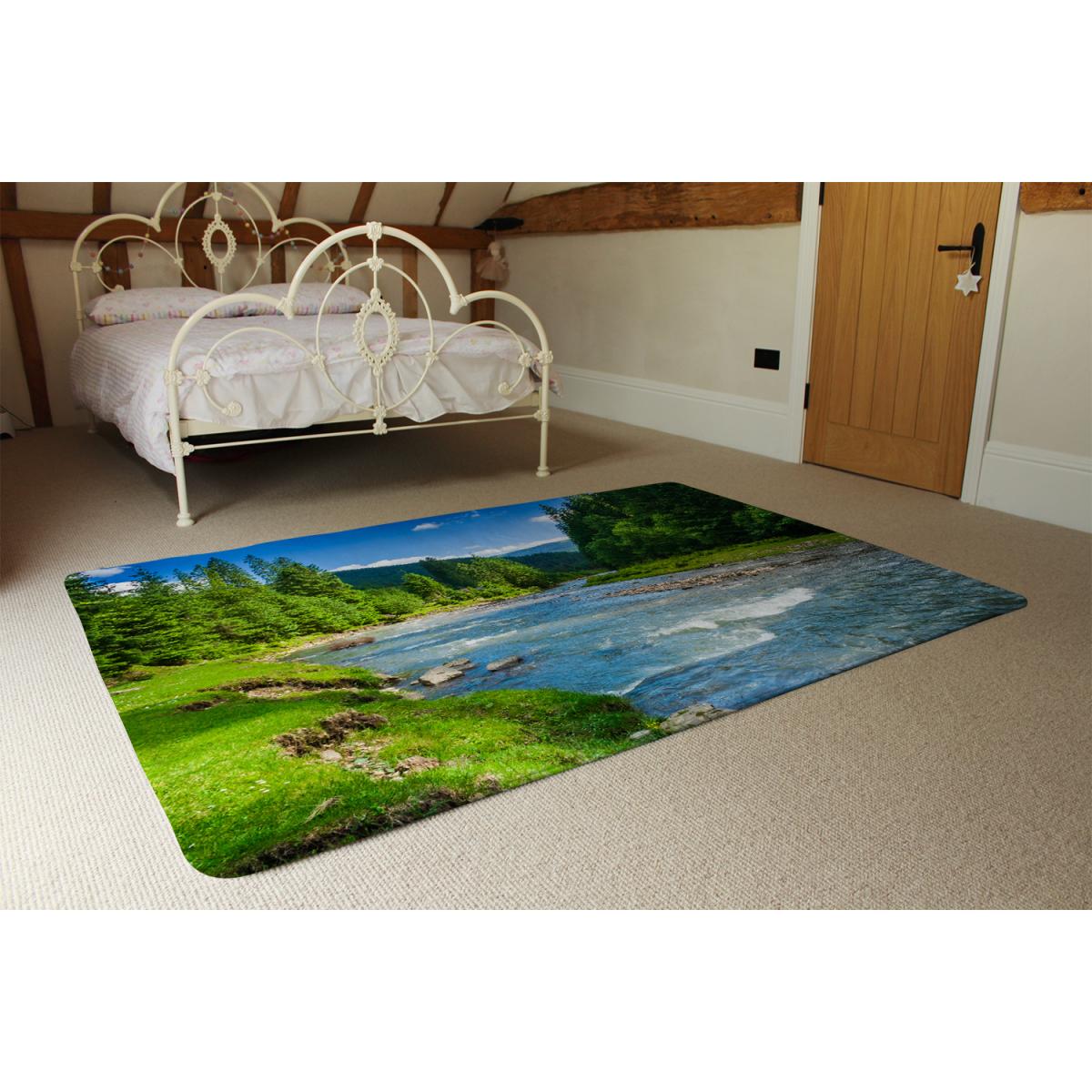Beautiful Scenery Designer Rug - Blue / 150cm – image 3