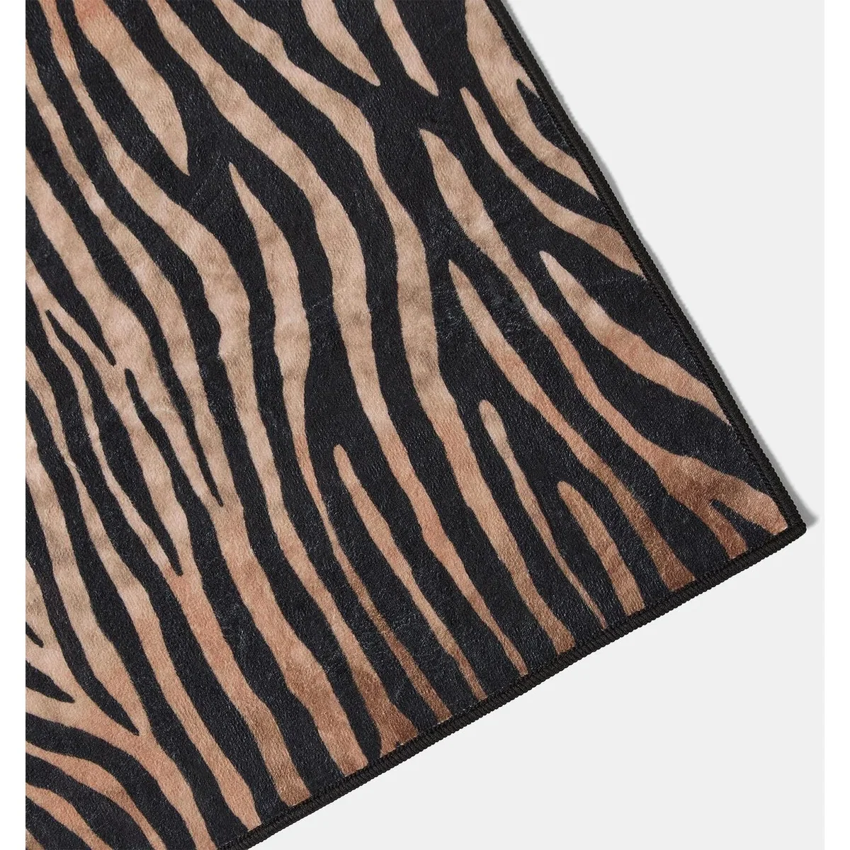 OHS Animal Print Washable Rug - Black / 120cm / Zebra – image 3