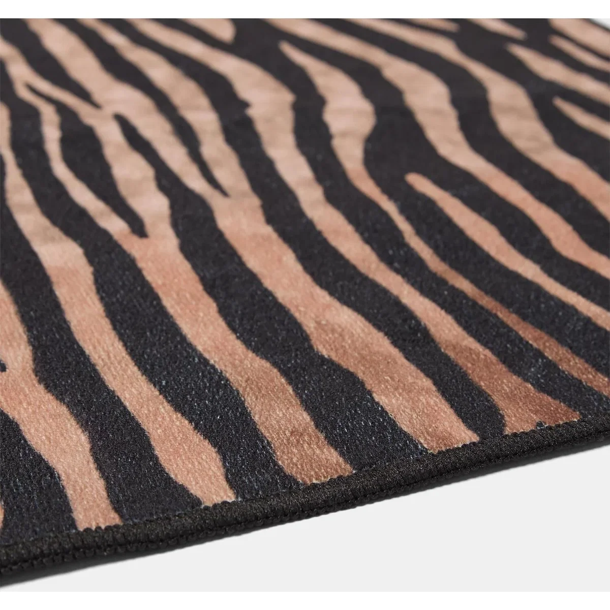 OHS Animal Print Washable Rug - Black / 120cm / Zebra – image 4