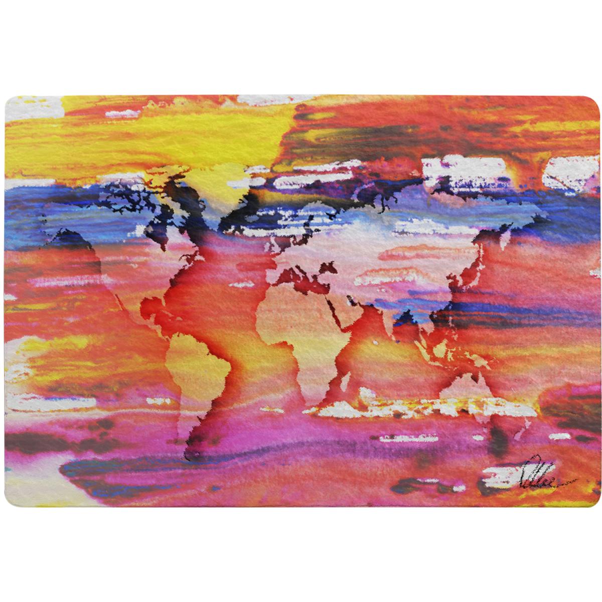 Painty Map Rug - Red / 230cm – image 2