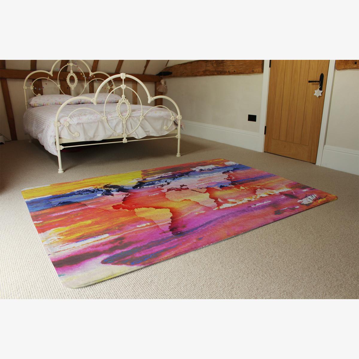 Painty Map Rug - Red / 230cm – image 1
