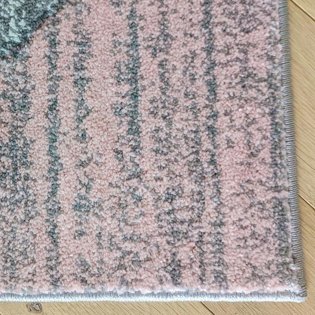 Blush Pink Living Room Rug - Boston - Pink / 3kg / 110cm – image 4