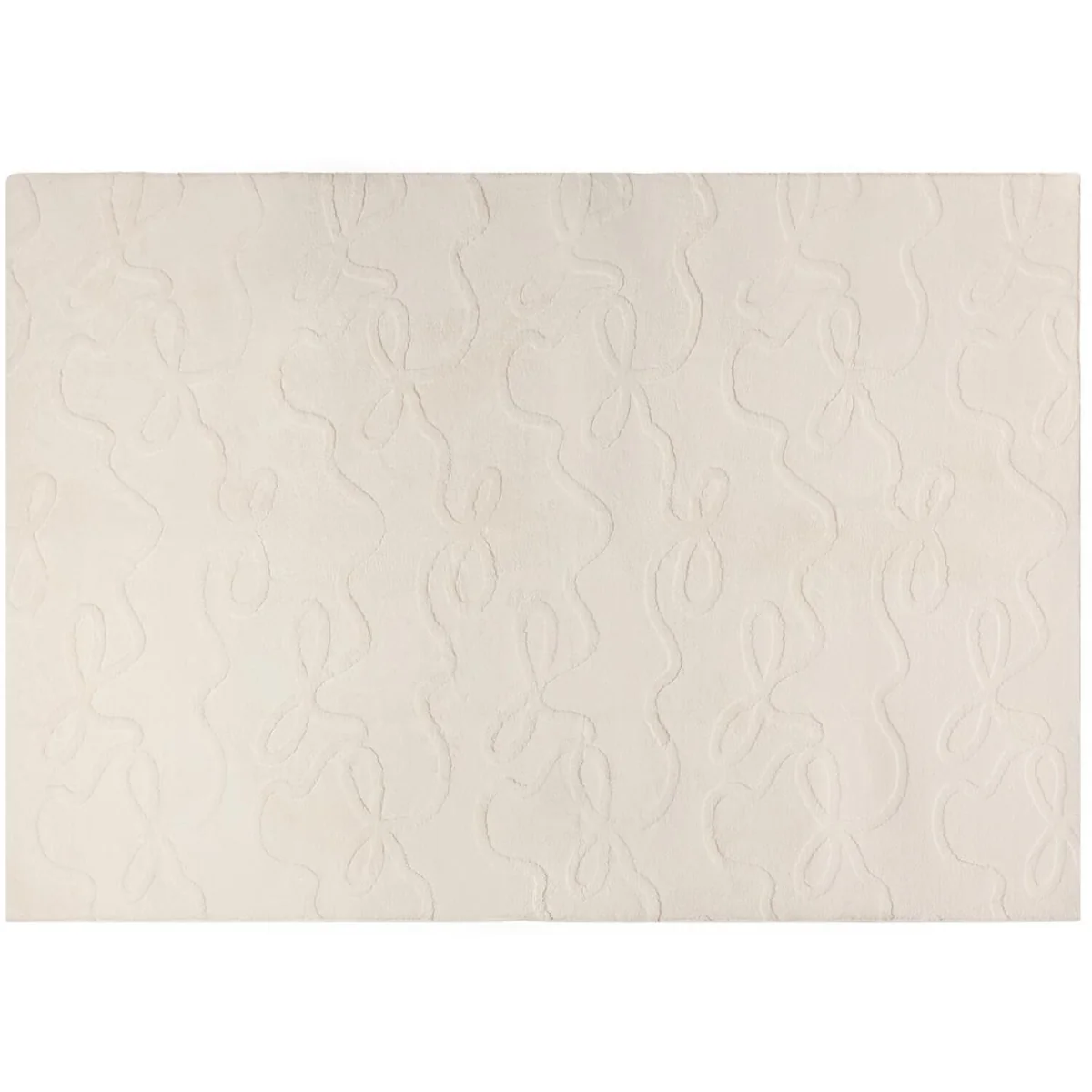OHS Tufted Bows Decorative Rug - Ivory / 160cm – image 2
