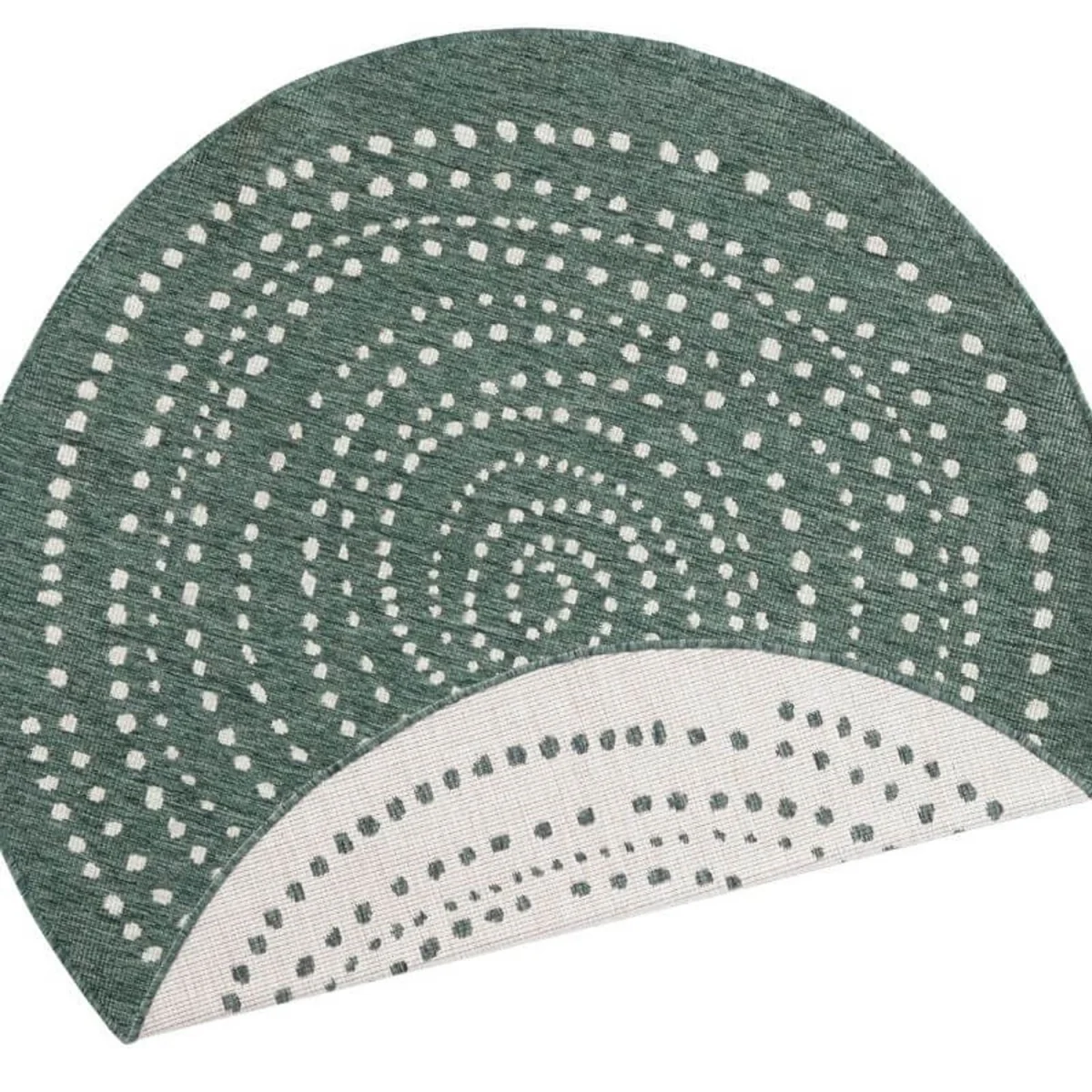 Reversible Bali Indoor & Outdoor Round Rug Green - Green / 200.0cm – image 4