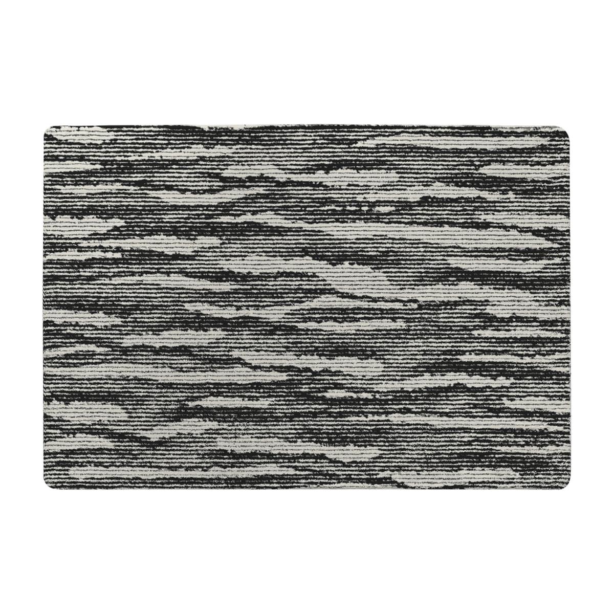 Grunged Stripes Rug - Black / 150cm – image 1