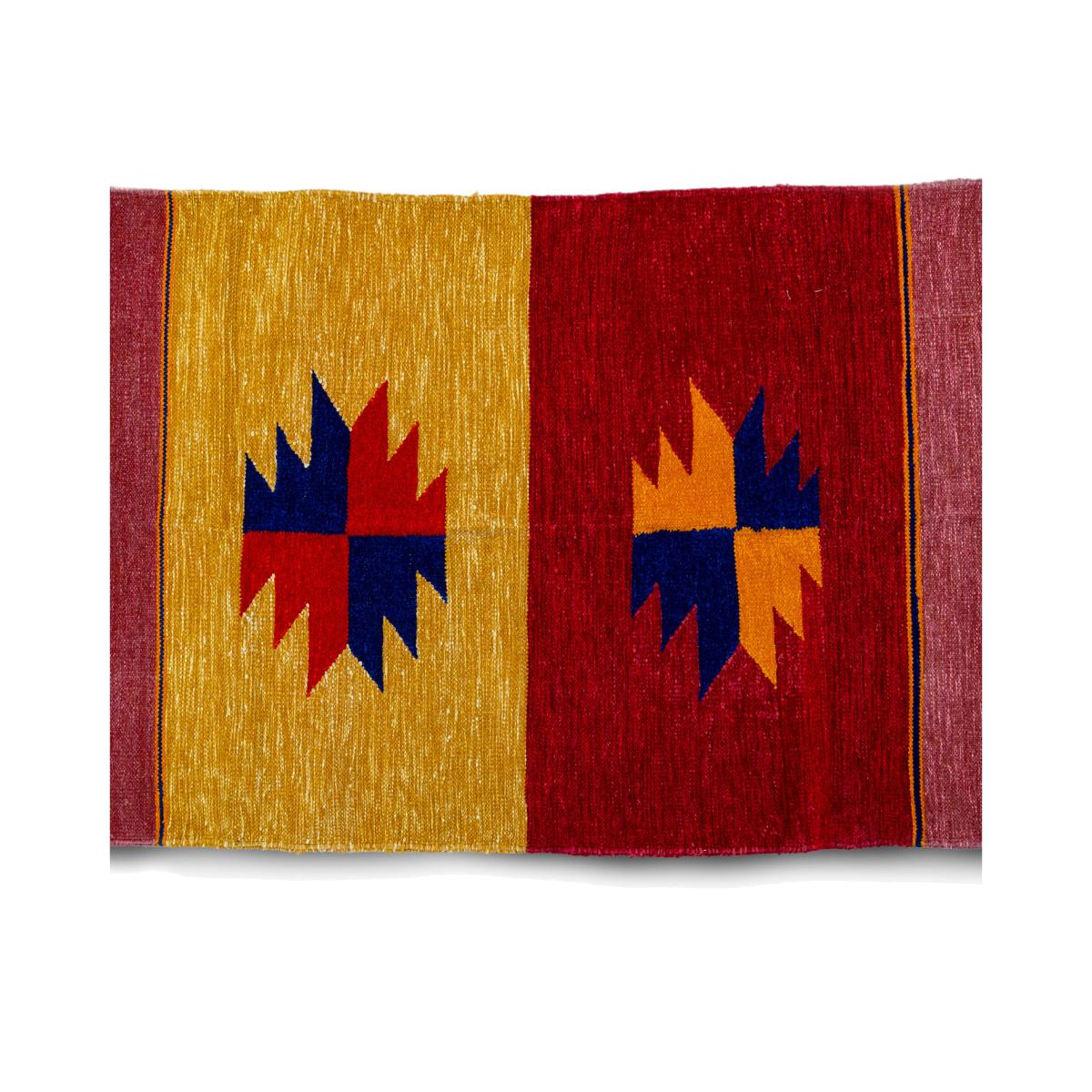 Bright tribal Colour Rug - Red – image 1