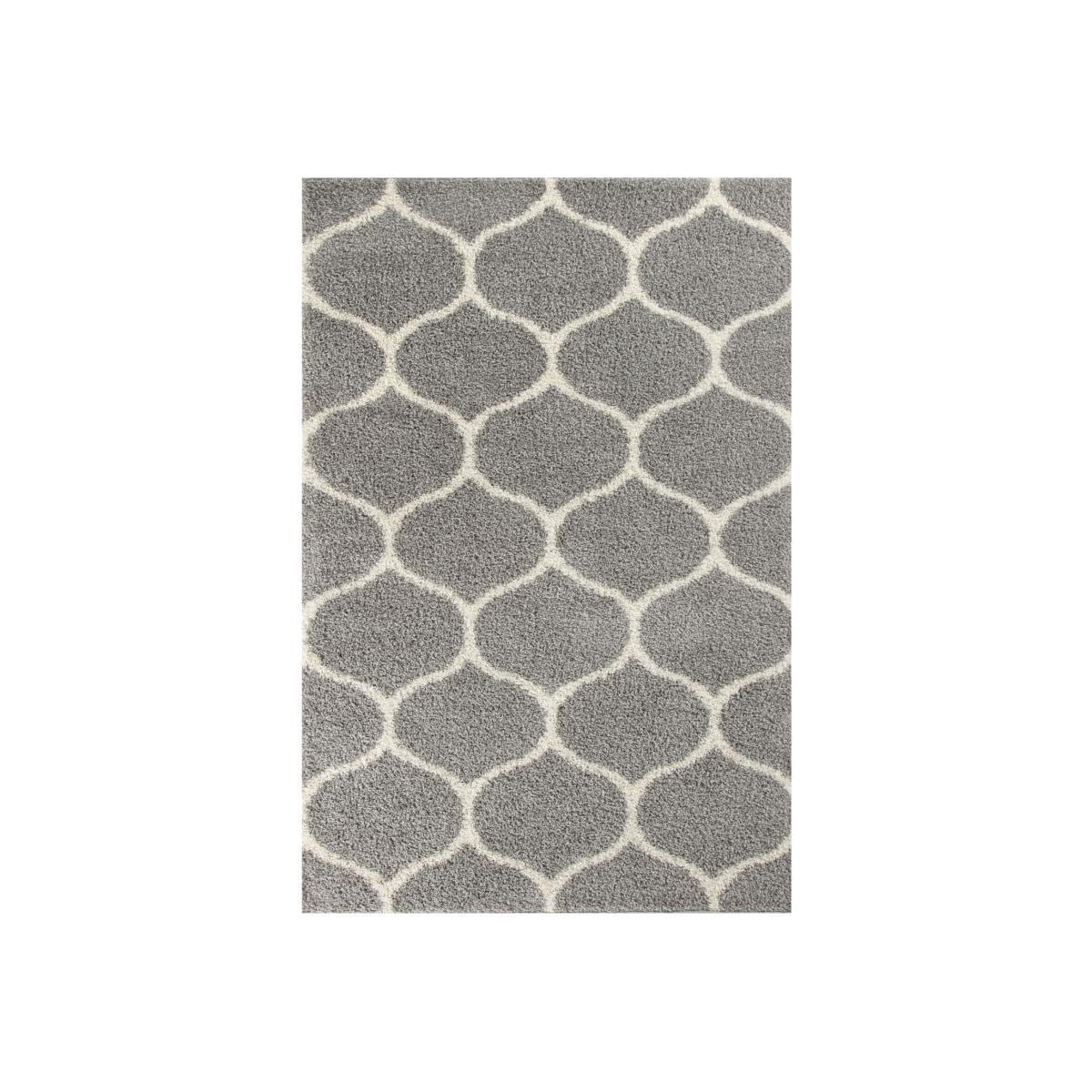 Myshaggy Collection Rugs Trellis Design in Grey 384 GI - Grey / 140X200 cm / 140cm / 5.04kg