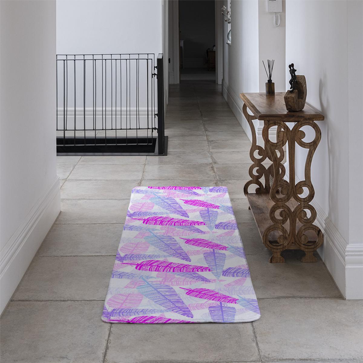 Purple Feathers Runner Rug - Purple – image 3