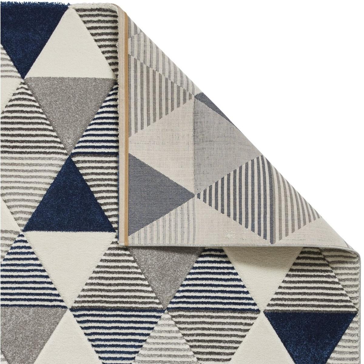 Brooklyn BRK15 GreyNavy Rug - Grey/Navy / 220cm – image 4