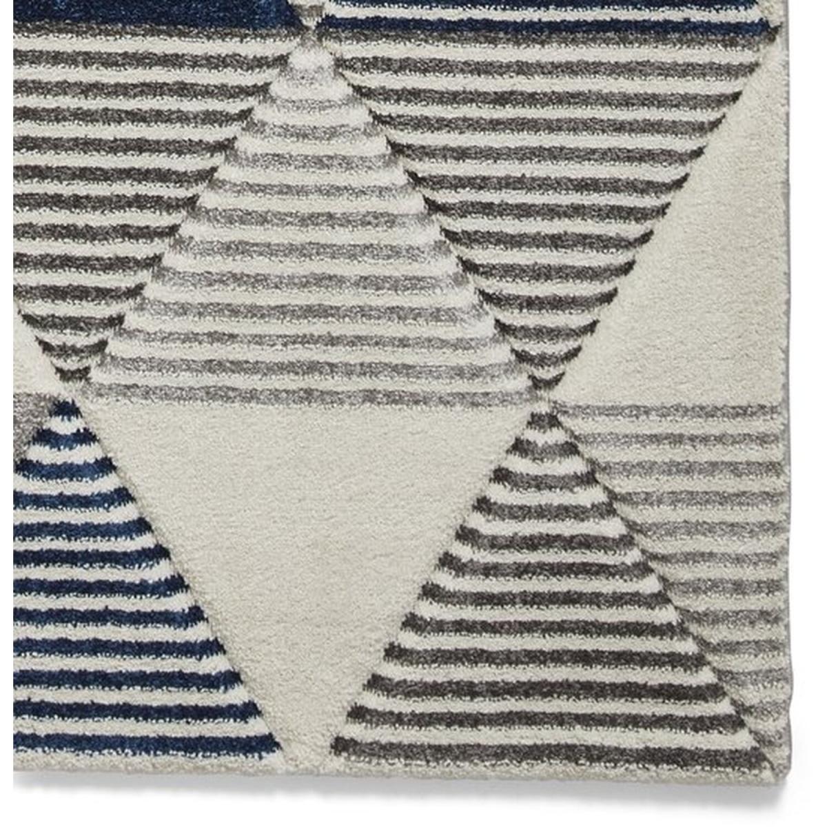 Brooklyn BRK15 GreyNavy Rug - Grey/Navy / 220cm – image 5