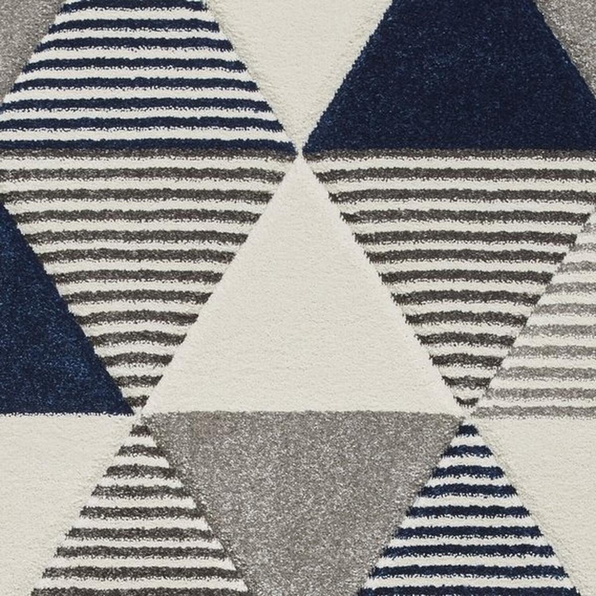 Brooklyn BRK15 GreyNavy Rug - Grey/Navy / 220cm – image 6