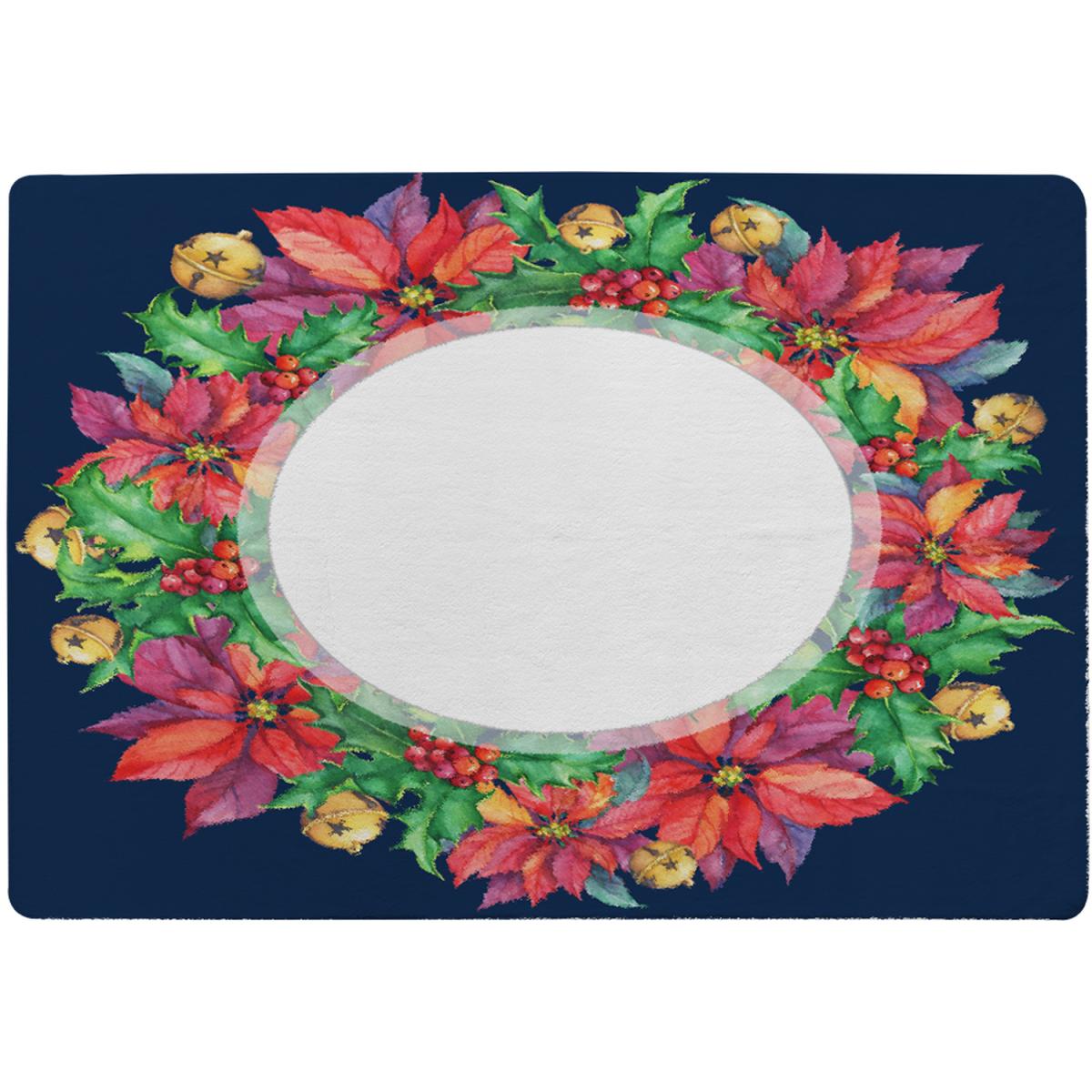 Holly  Bright Leaves Rug - Blue / 230cm – image 2