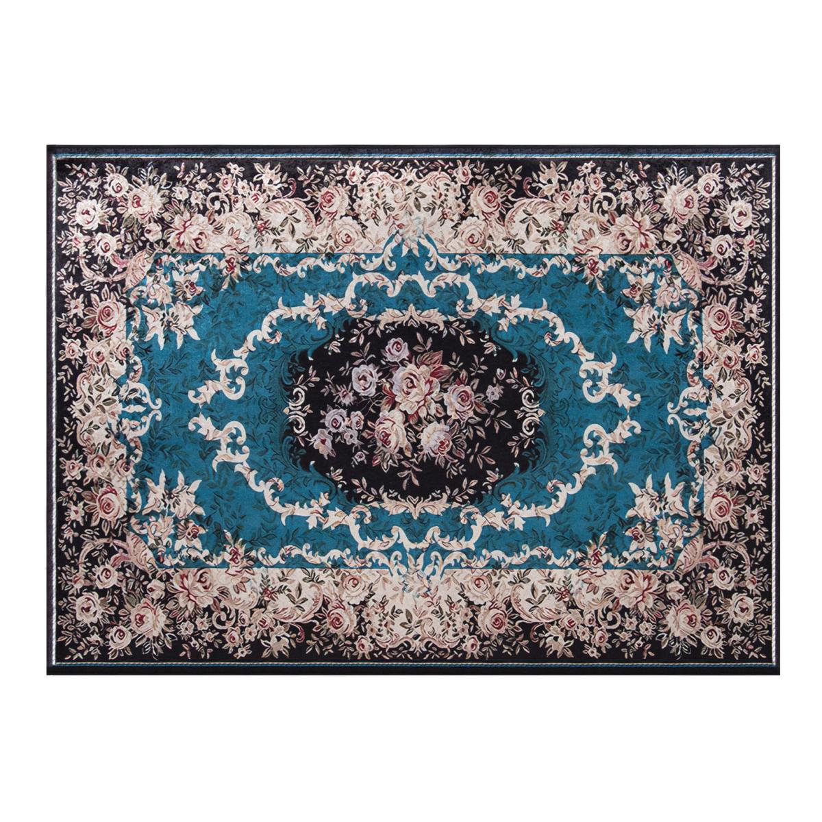 Non-shedding Fabric Area Rug - Blue