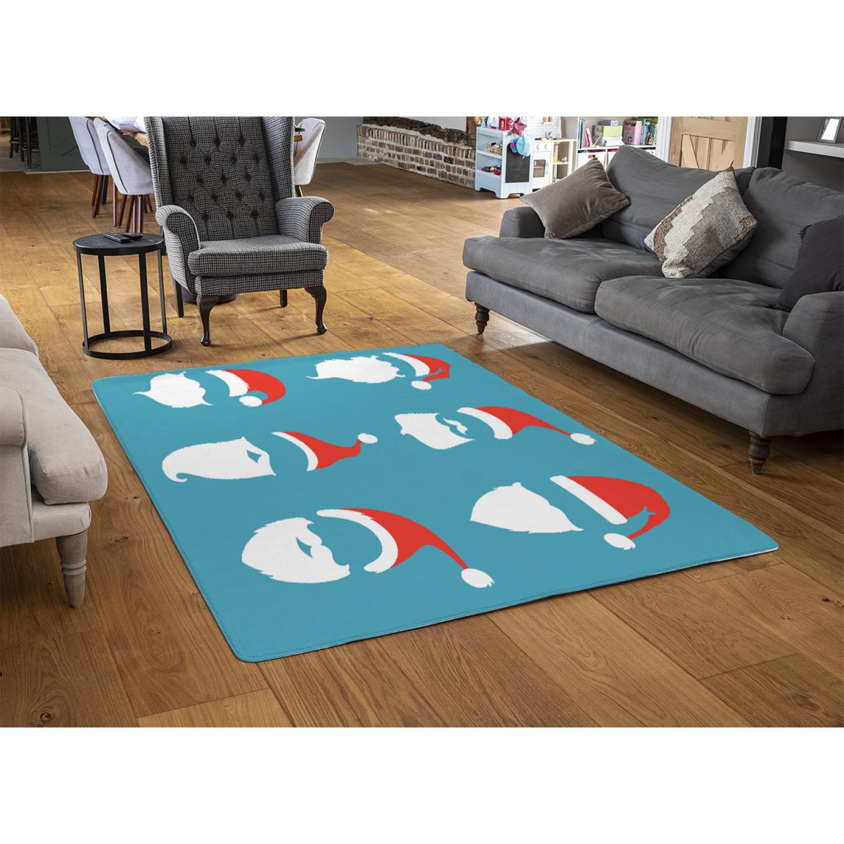 Santa Hats Style Rug - blue / 230cm – image 2