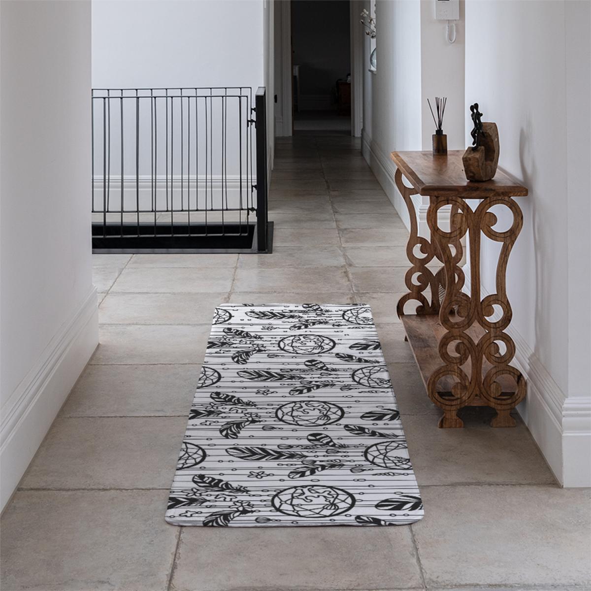 Black Contour Runner Rug - Black – image 4