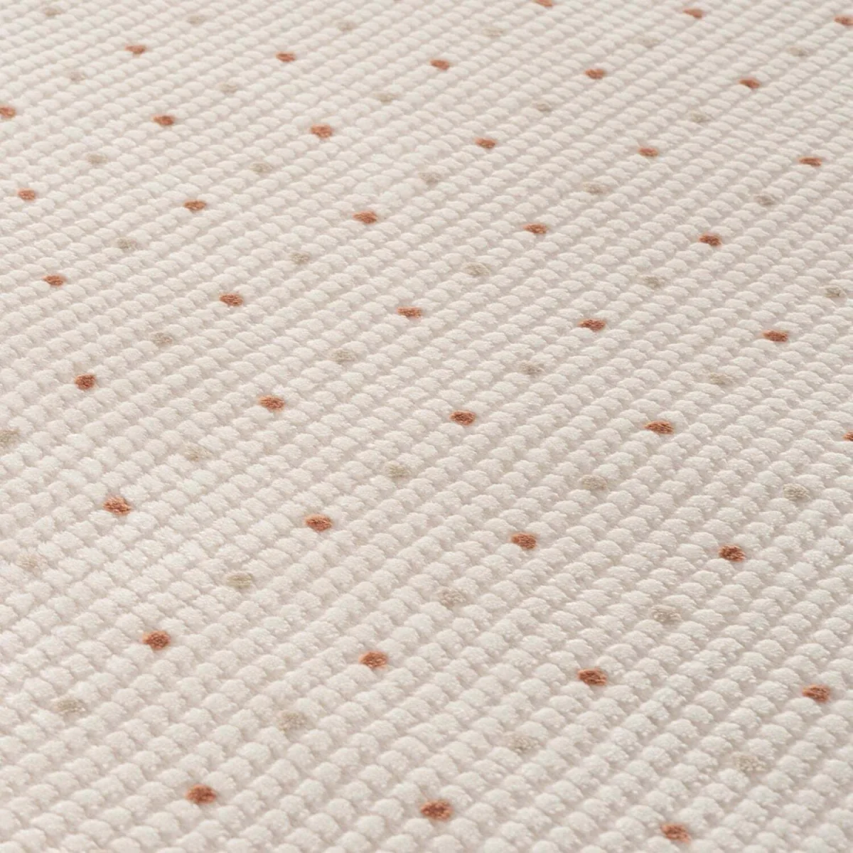 The Rugs Carmel Dots Textured Rug - Cream-Terra – image 3