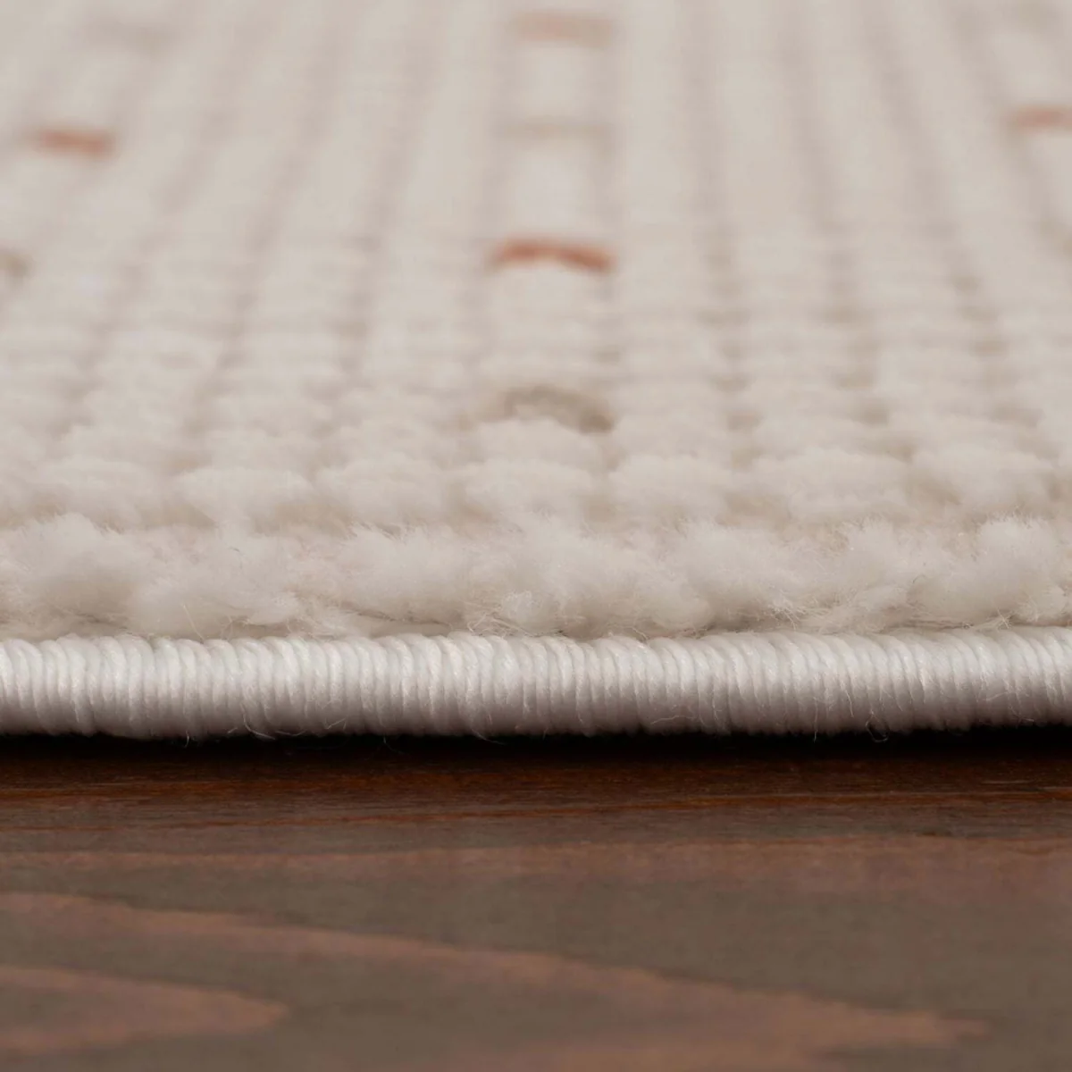 The Rugs Carmel Dots Textured Rug - Cream-Terra – image 5