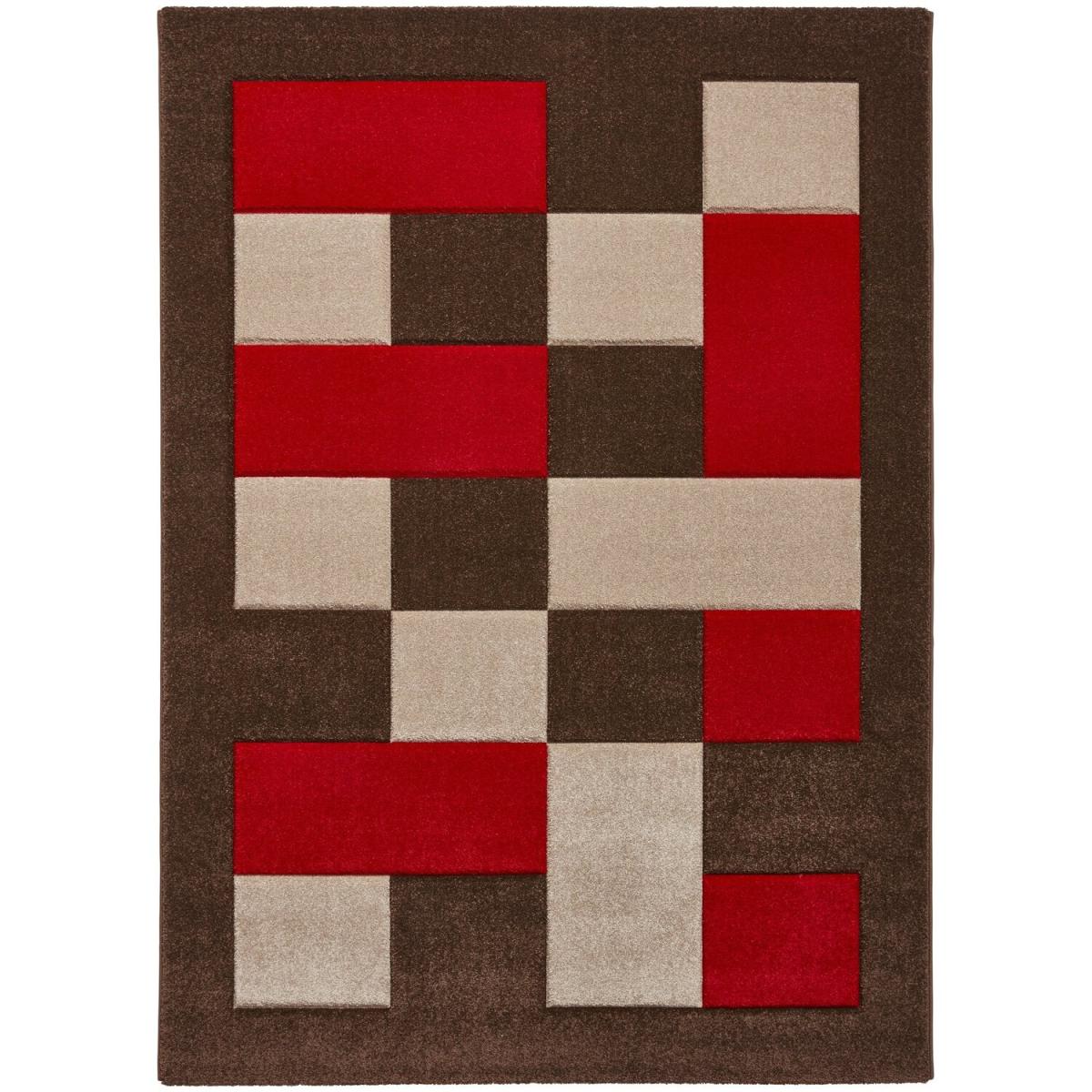 Brooklyn BRK04 BrownRed Rug - Brown/Red / 120cm – image 3