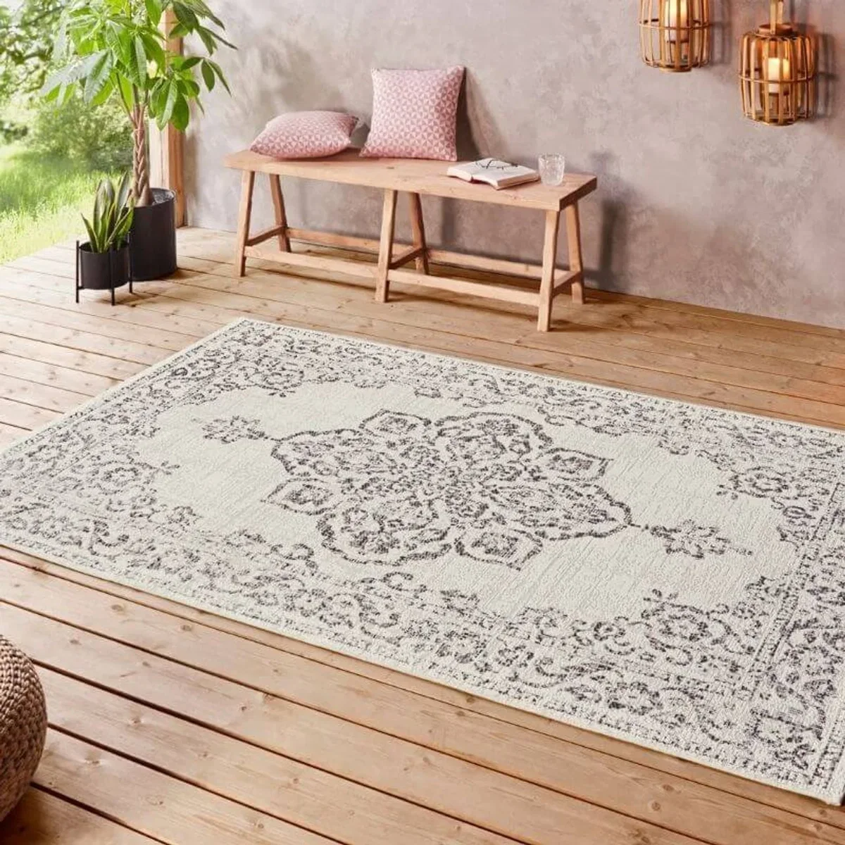 Tilos Vintage Indoor & Outdoor Rug Grey - Cream / 230.0cm – image 2