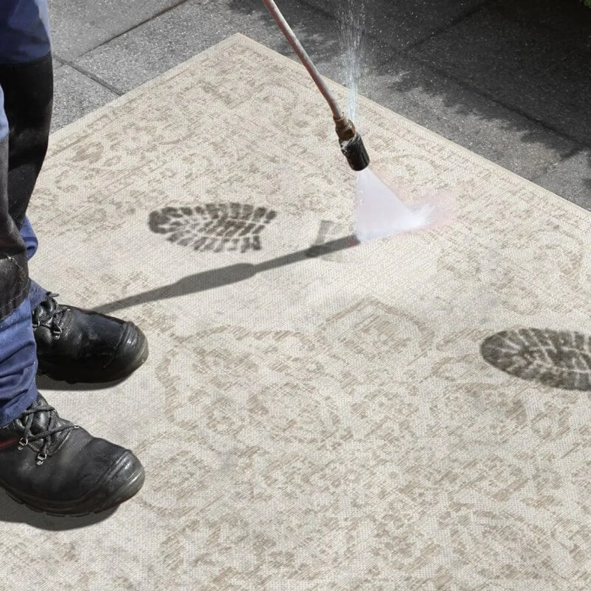 Tilos Vintage Indoor & Outdoor Rug Grey - Cream / 230.0cm – image 8