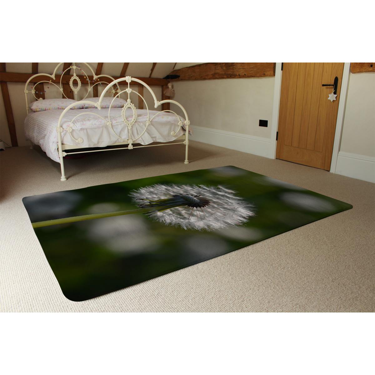 Fluffy Flower Designer Rug - Green / 200cm – image 3