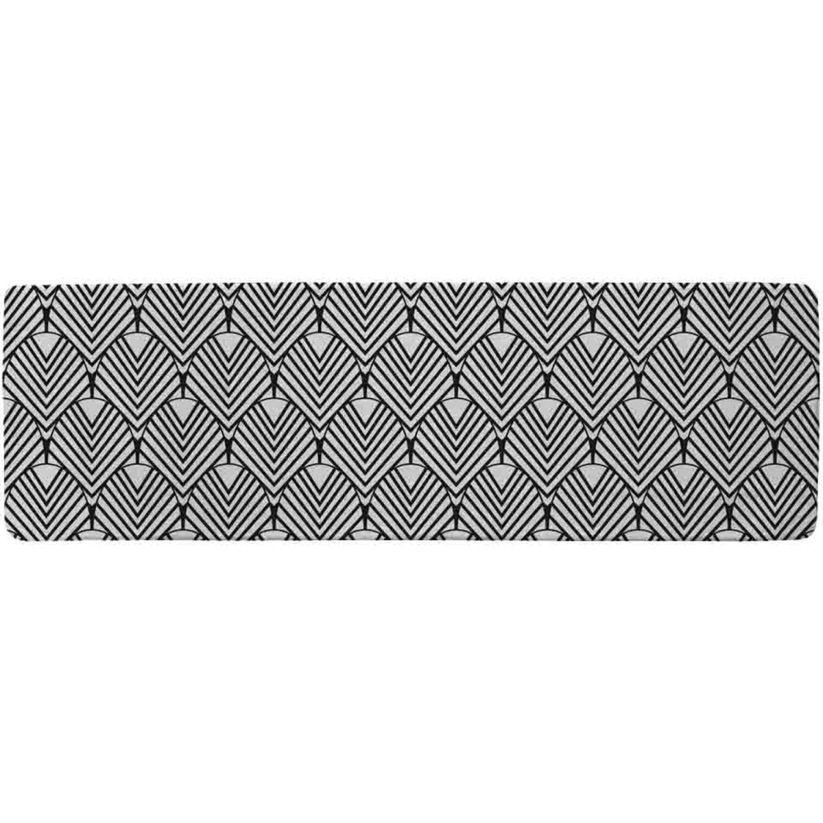 Black Geometric Decoration Runner Rug - Black – image 3