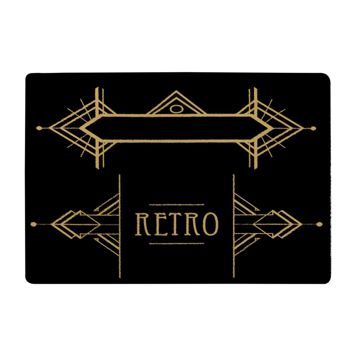 Art Deco Retro Rug - Black / 110cm – image 1