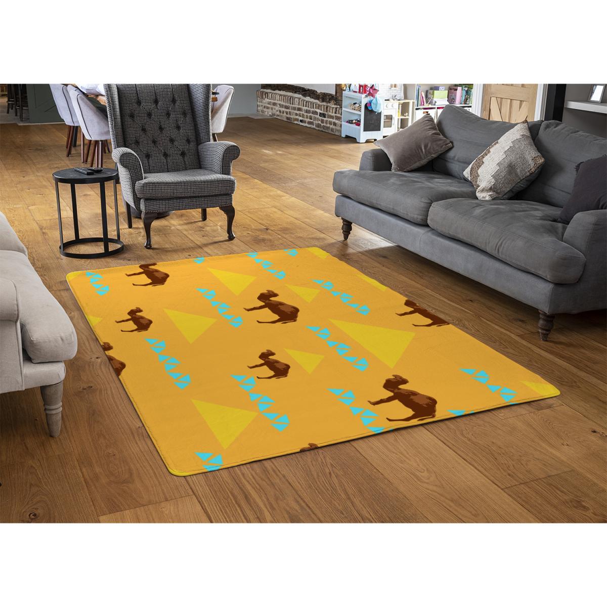 Camels  Pyramids Rug - Orange / 230cm – image 3