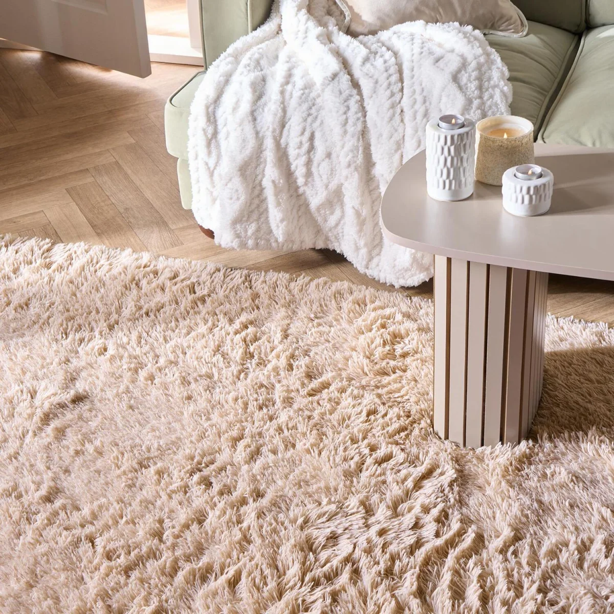 OHS Soft Fluffy Rug - Stone / 160cm / 230cm / 160X230 – image 2