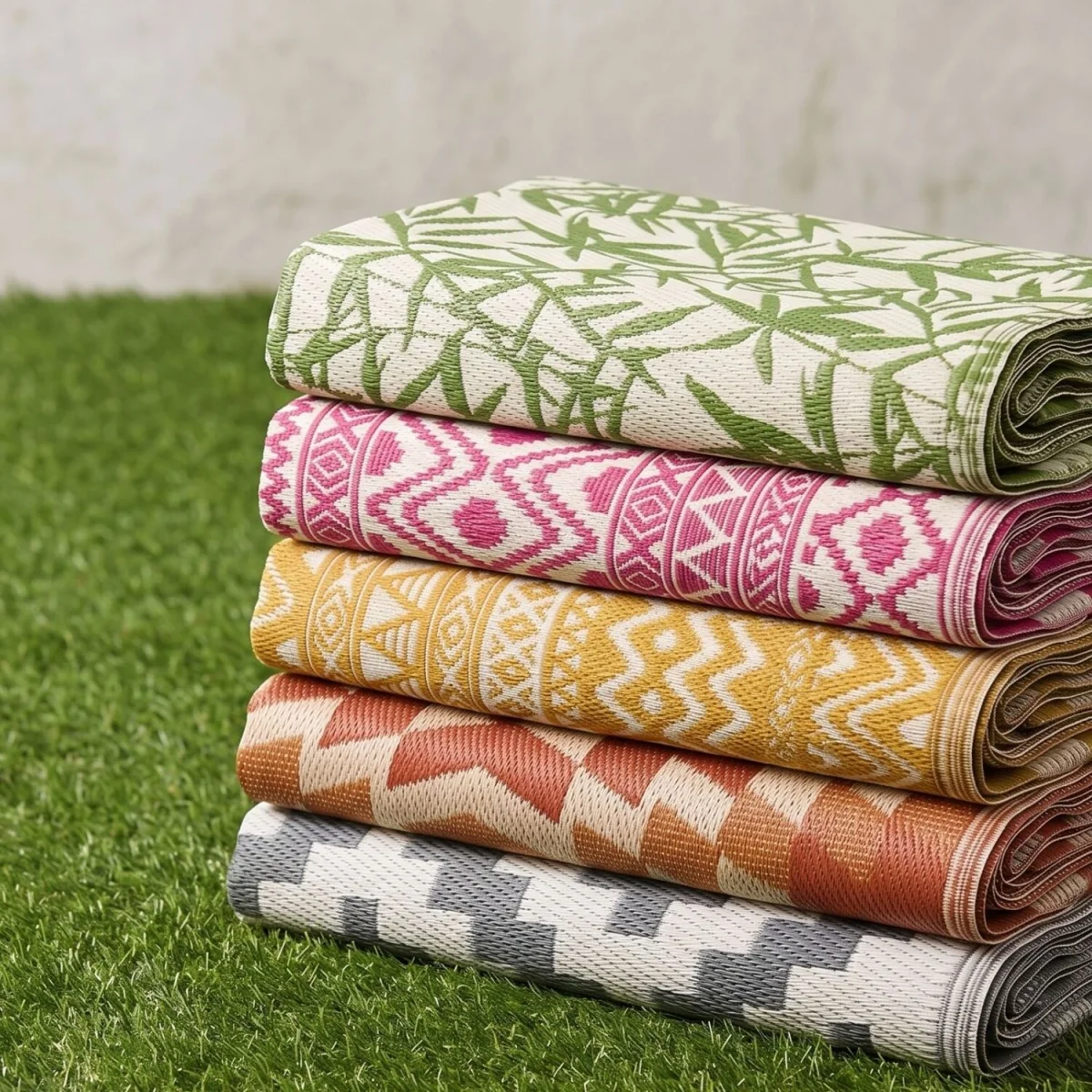Homescapes Outdoor Rug Luxury Waterproof Reversible Recycled, Grey Zoe Geometric - Grey / 300in – image 13