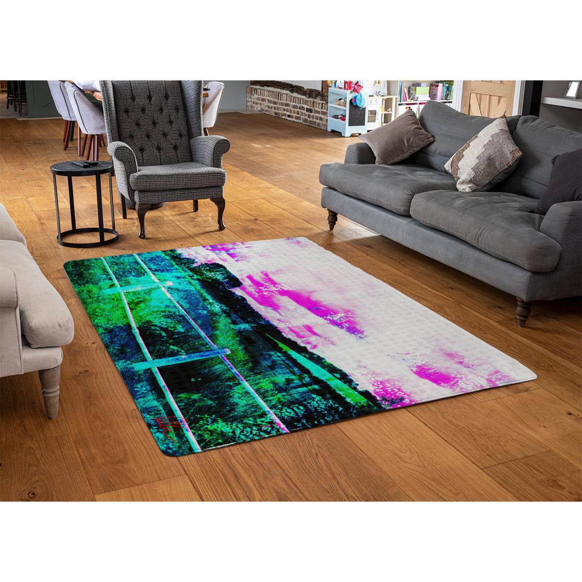 Fluorescent Countryside Rug - Green / 230cm – image 3