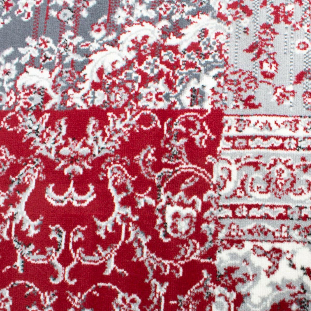 Red Patchwork Living Room Rug - Red / 3kg / 80cm / 150cm – image 2