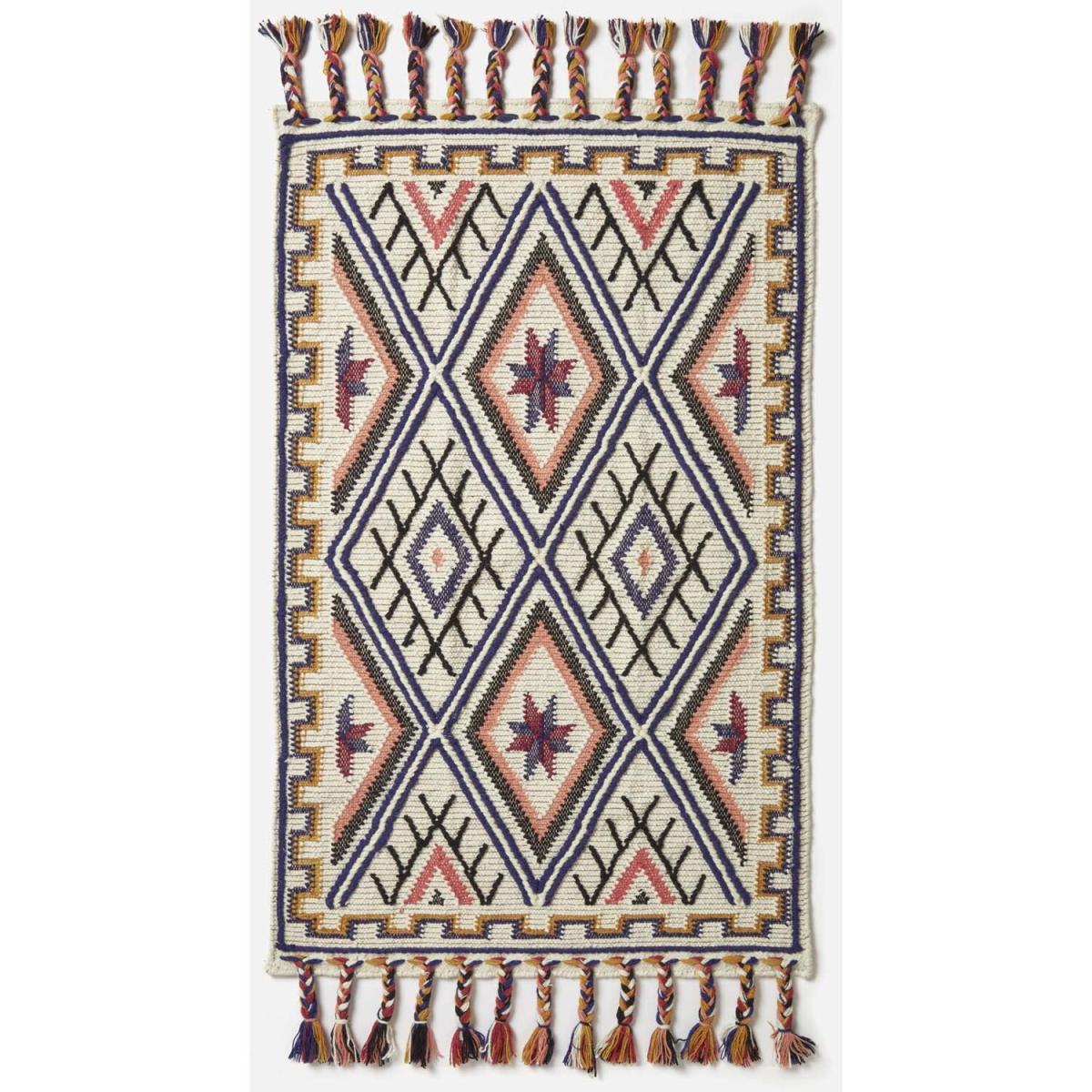 Goa Multi Colour Kilim Wool Rug - Multi Colour / 150cm – image 2