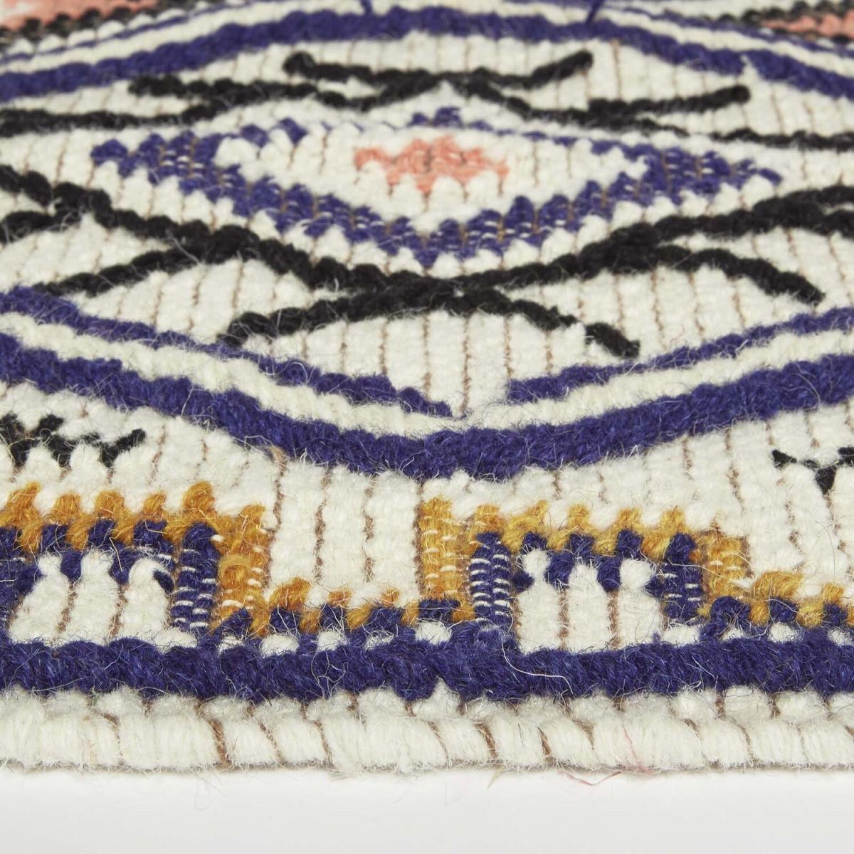 Goa Multi Colour Kilim Wool Rug - Multi Colour / 150cm – image 4