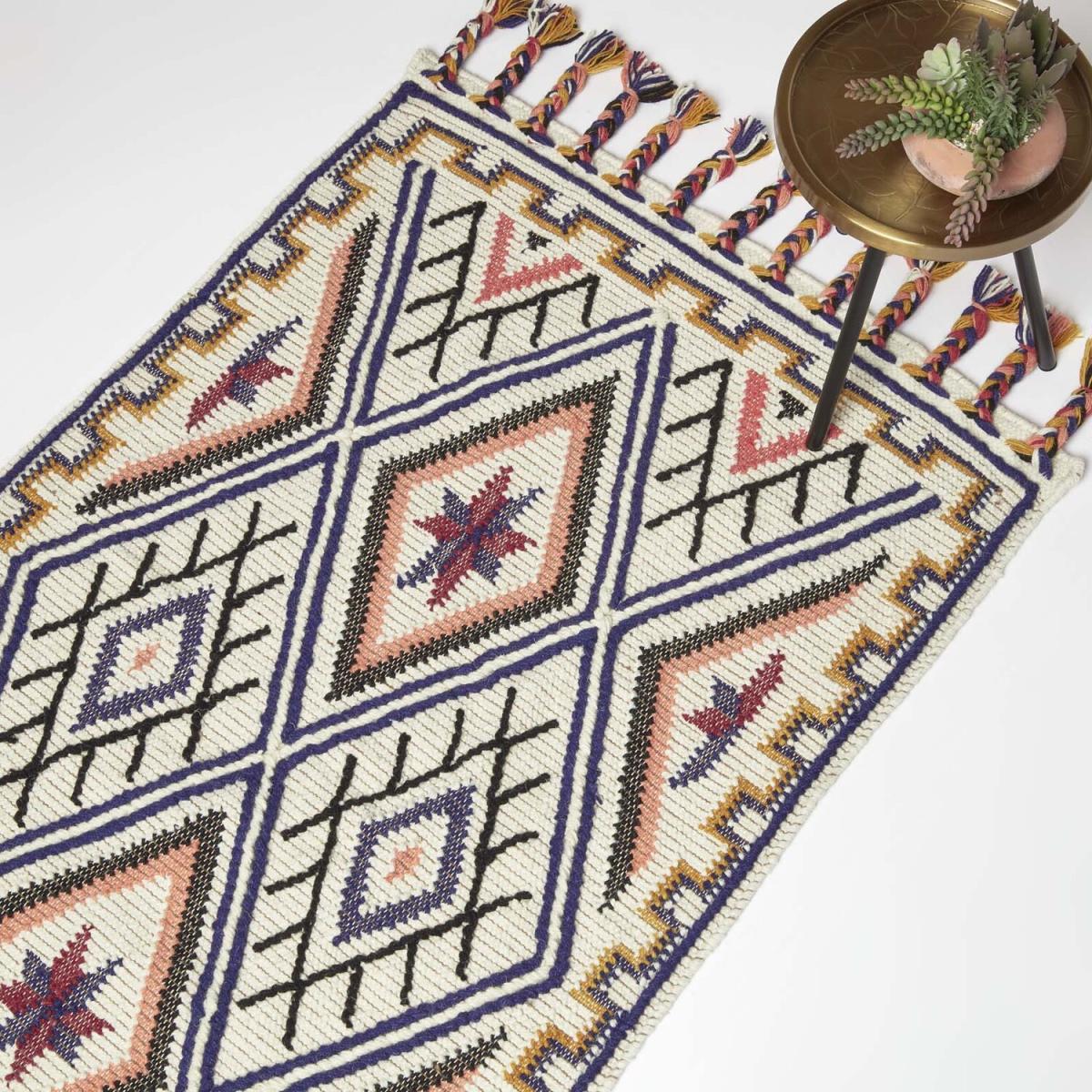Goa Multi Colour Kilim Wool Rug - Multi Colour / 150cm – image 1