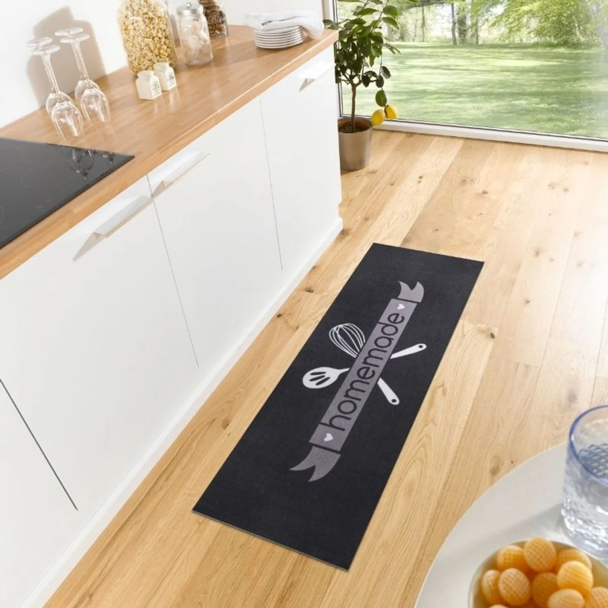 Hanse Home Cook Clean Polyester Kitchen Runner Rug Black - Black – image 4